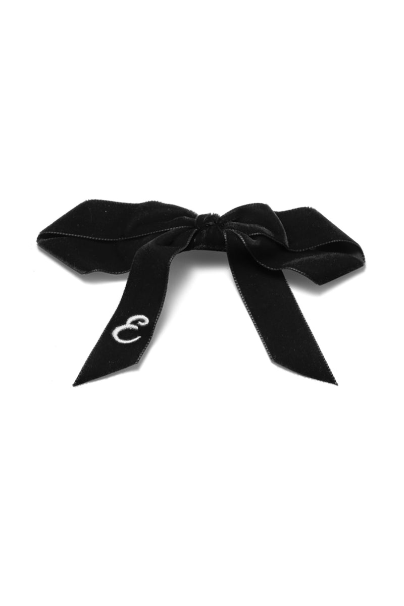 Monogram Bow French Barrette
