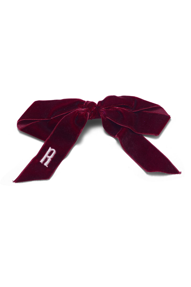Monogram Bow French Barrette