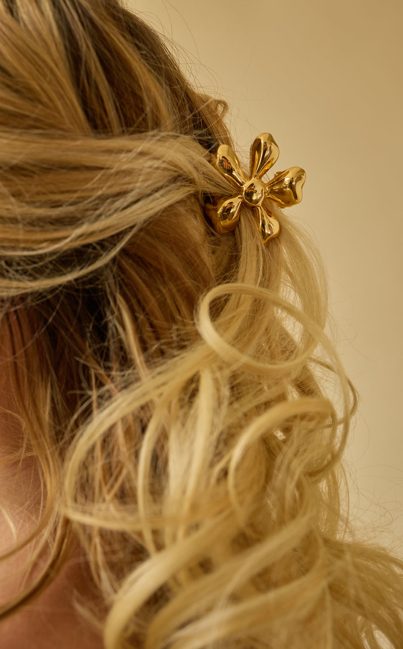 Glossy Daisy Mini Claw Clip