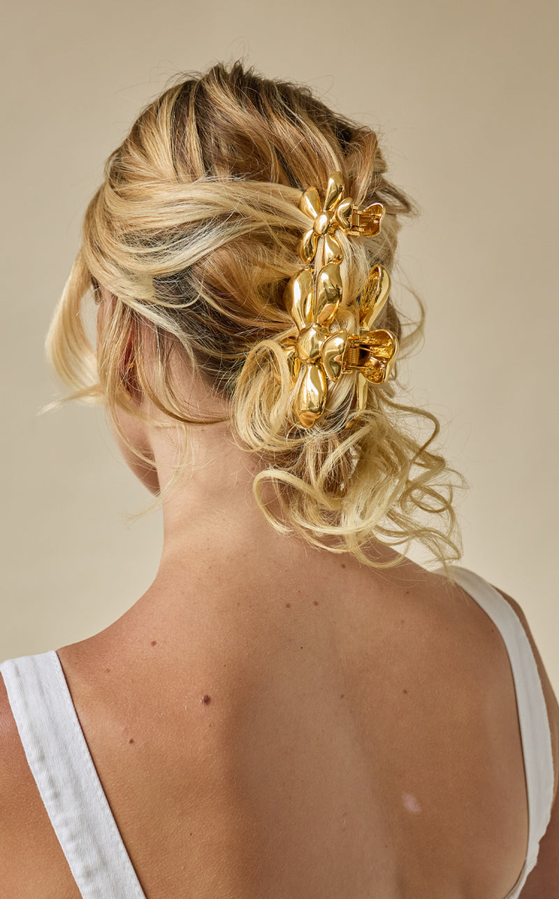 Glossy Daisy Mini Claw Clip