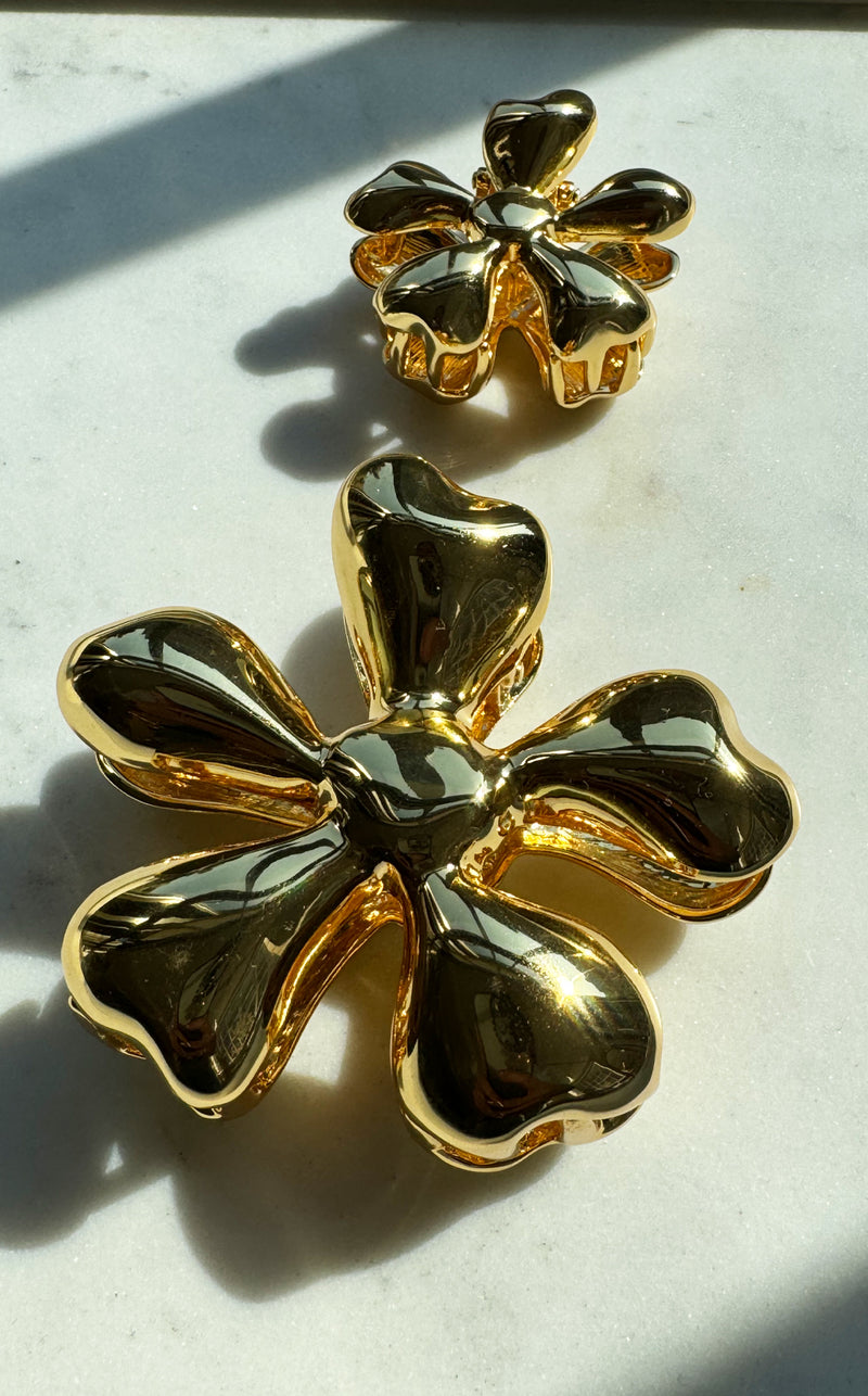 Glossy Daisy Mini Claw Clip