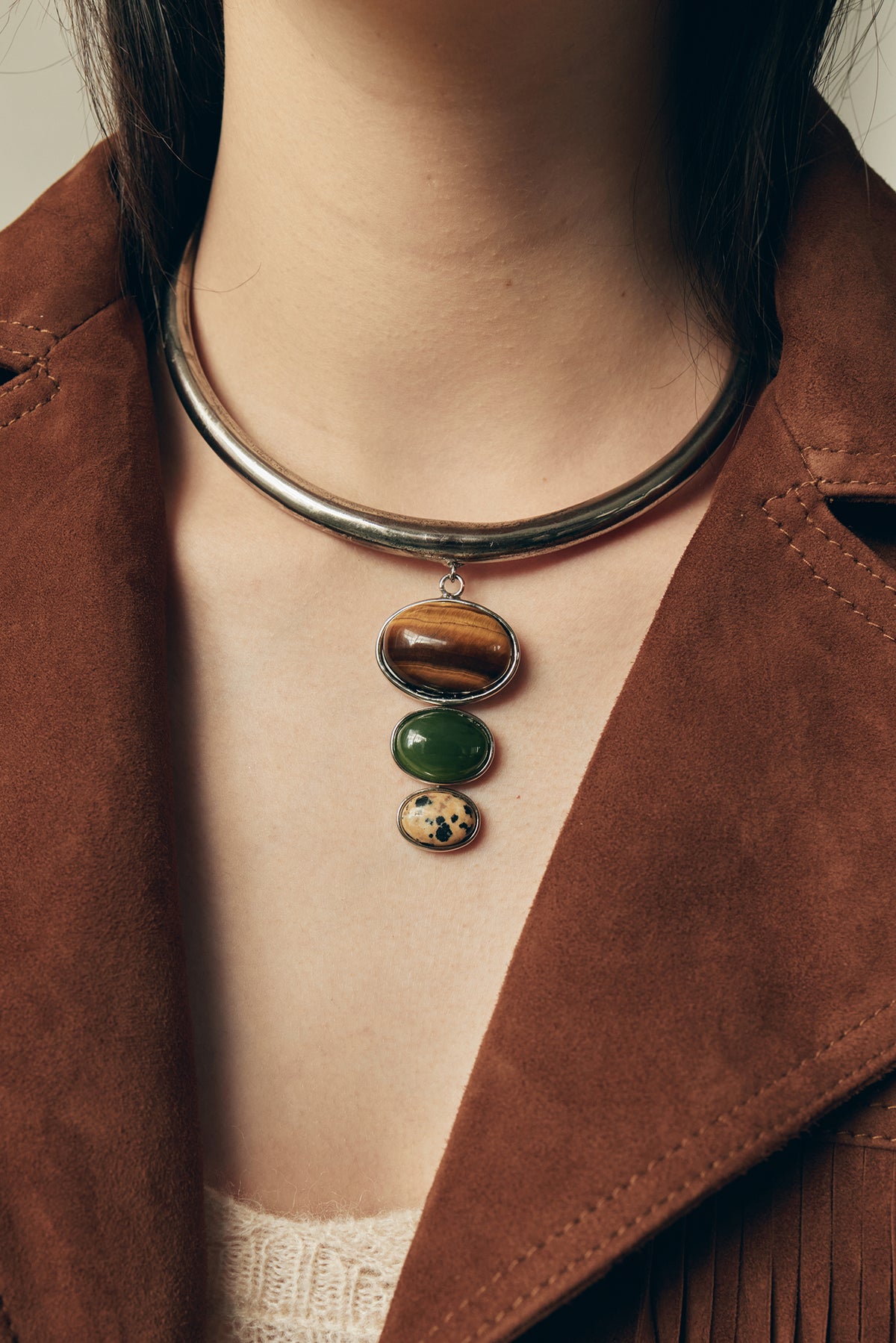 Romy Stone Pendant Necklace