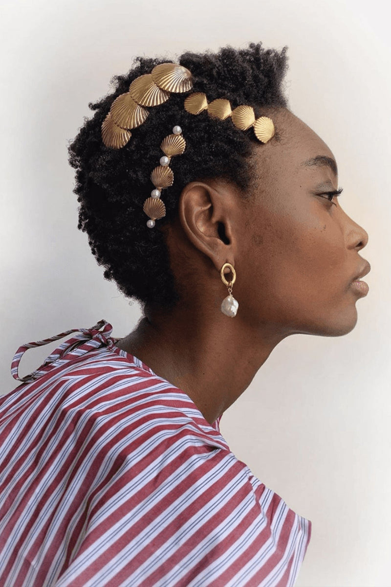 Sandy Pearl Barrette