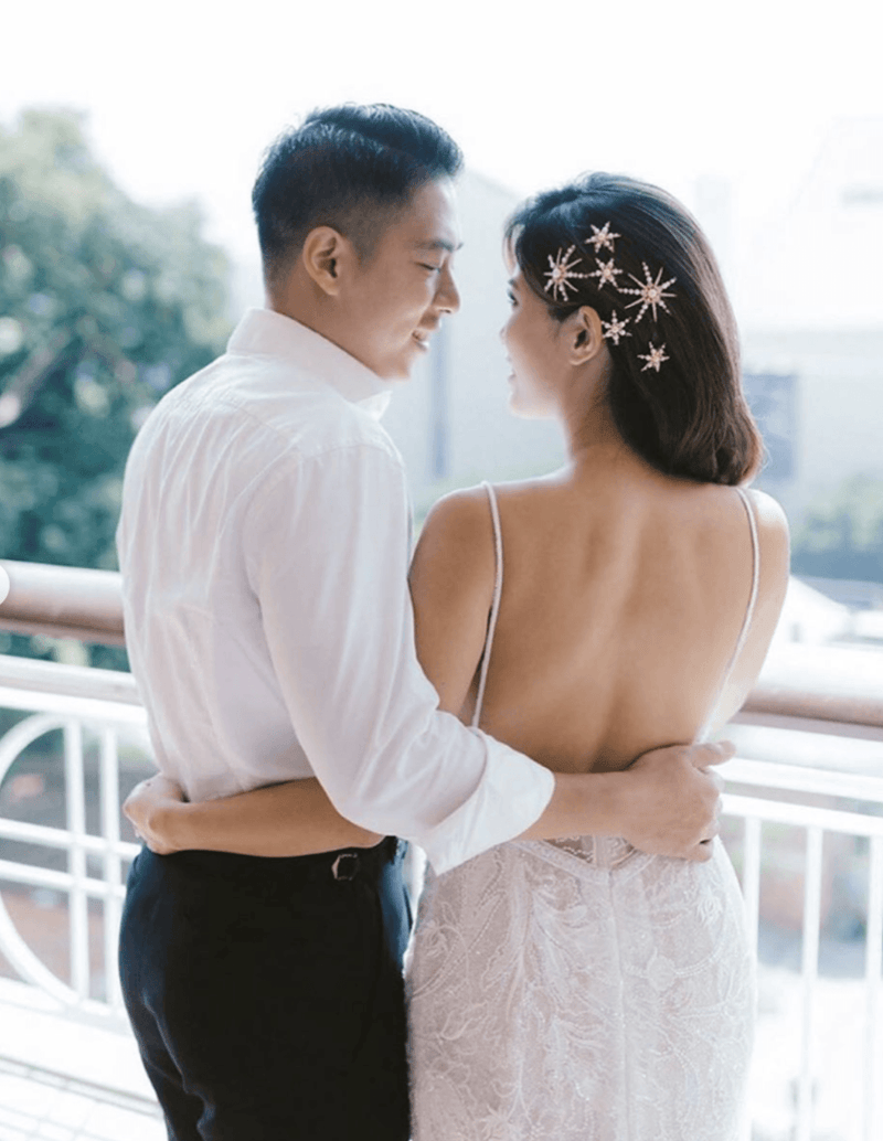 Starlet Pearl and Crystal Petite Comb