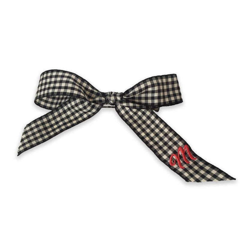 Monogram Bow French Barrette