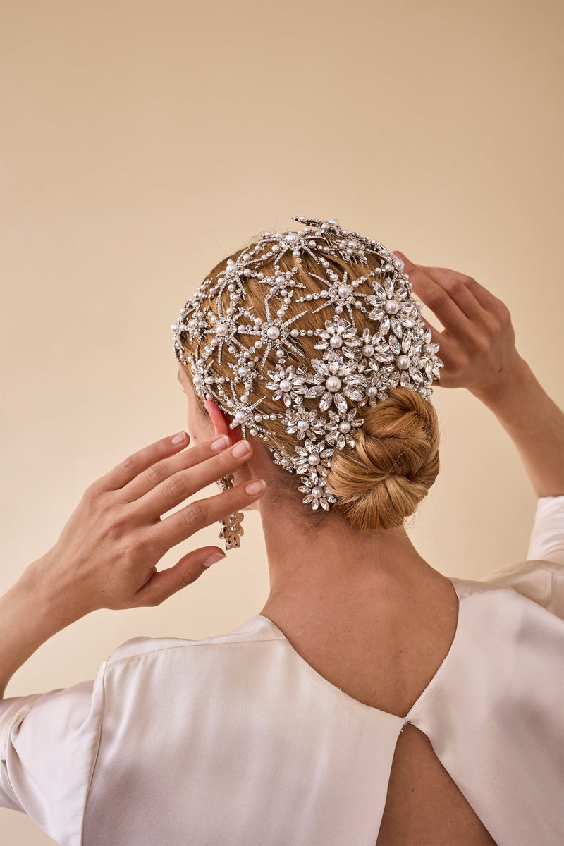 Starlet Pearl and Crystal Petite Comb