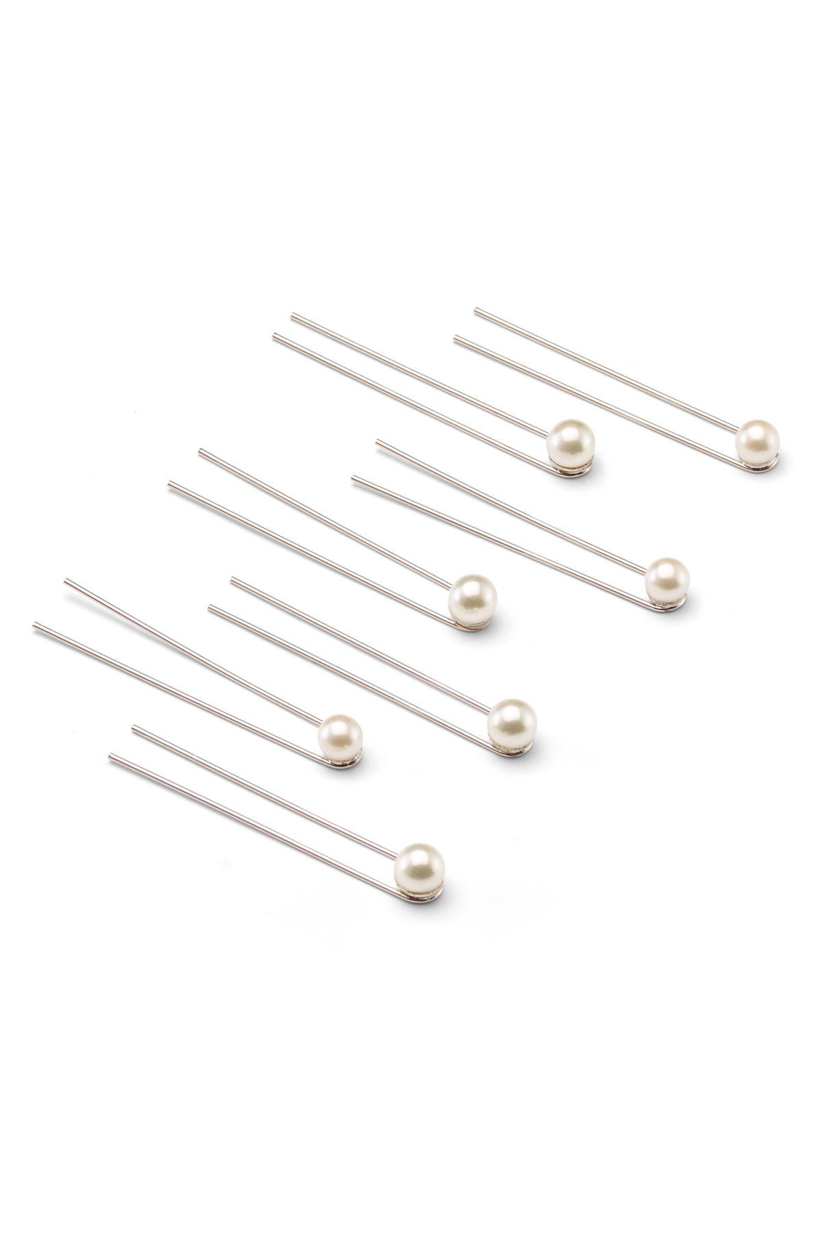 Pearl Hair U Pin Set of 7