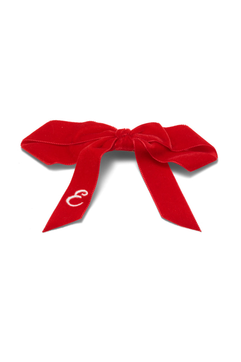 Monogram Bow French Barrette