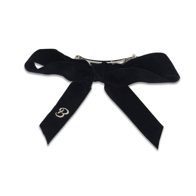 Monogram Bow French Barrette