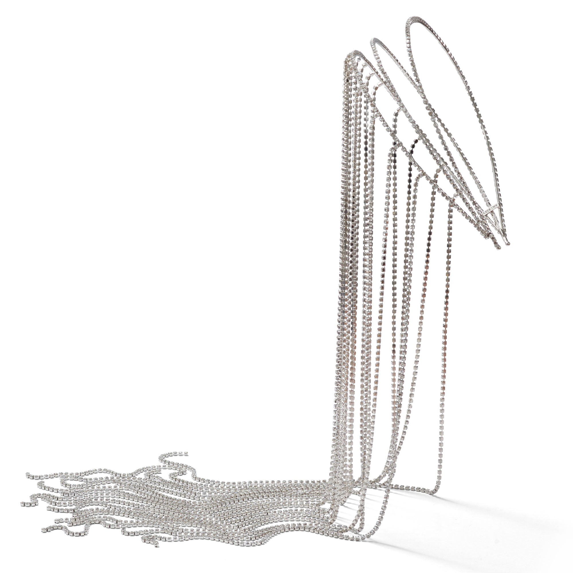 ALAIA ストラップミラー Alaia Crystal Chain Headband | LELET NY