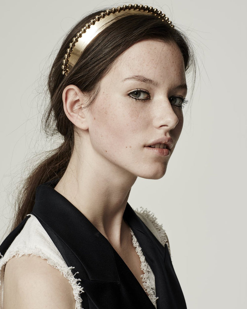 Glossy Ballchain Wide Headband