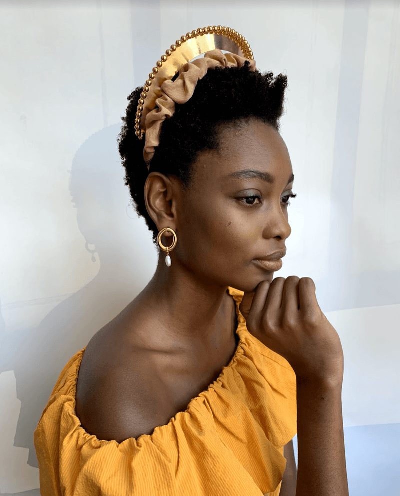 Glossy Ballchain Wide Headband