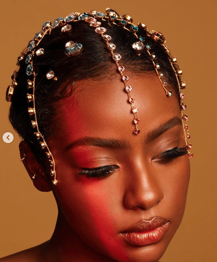 Crystal Spine Blush Comb