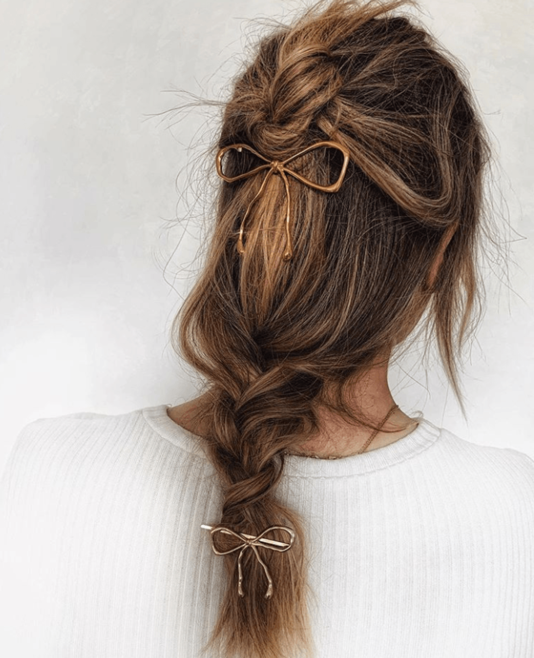 Glossy Bow Barrette