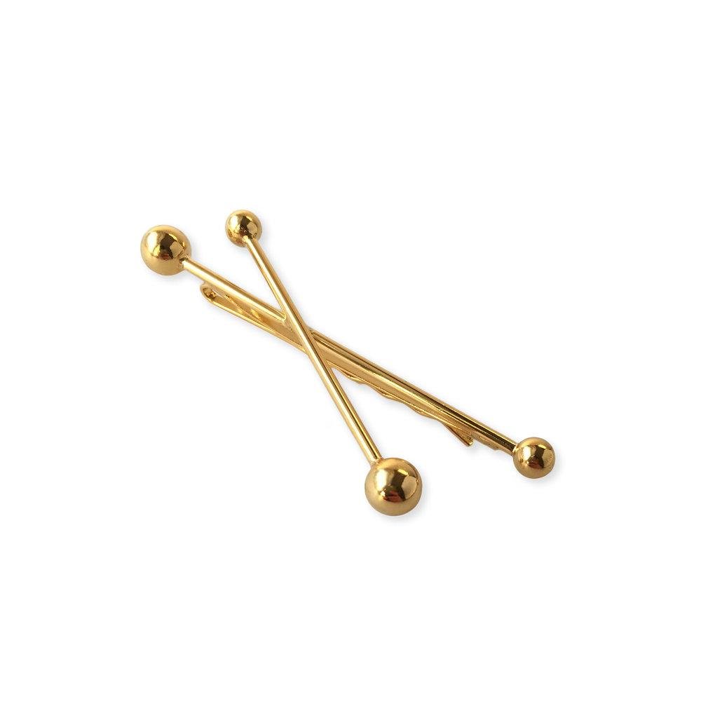 lelet ny ボビーピン Glossy Knot Bobbi Pin Set of 3 | LELET NY