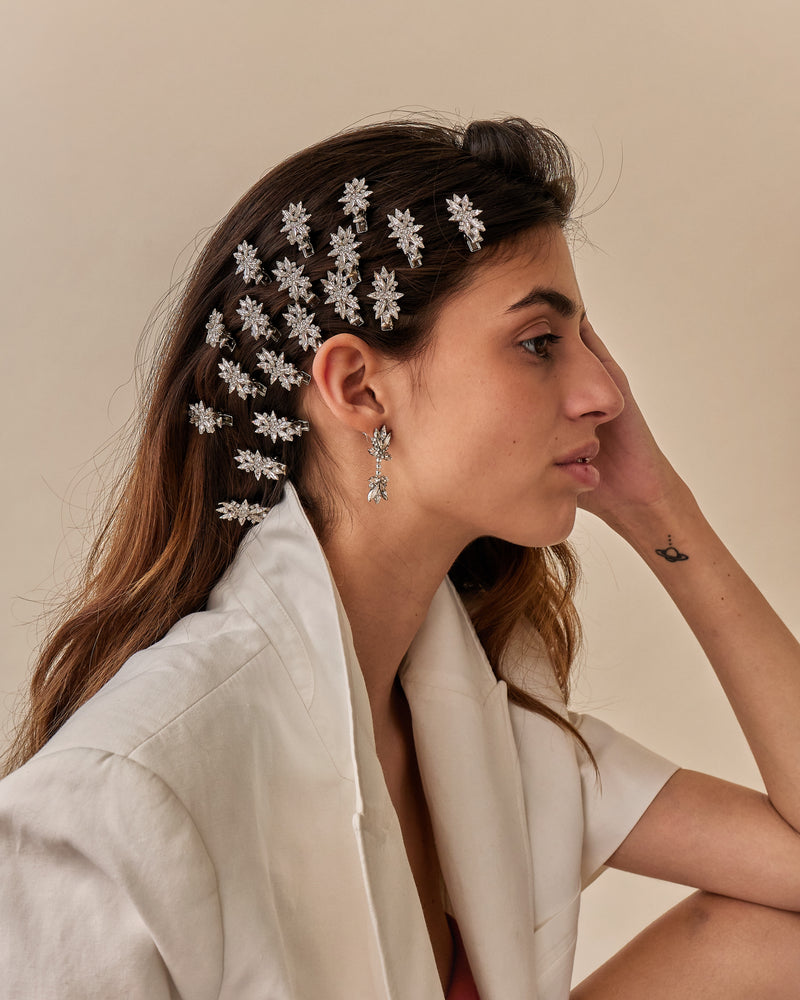 Martha Crystal Clip Set of Three