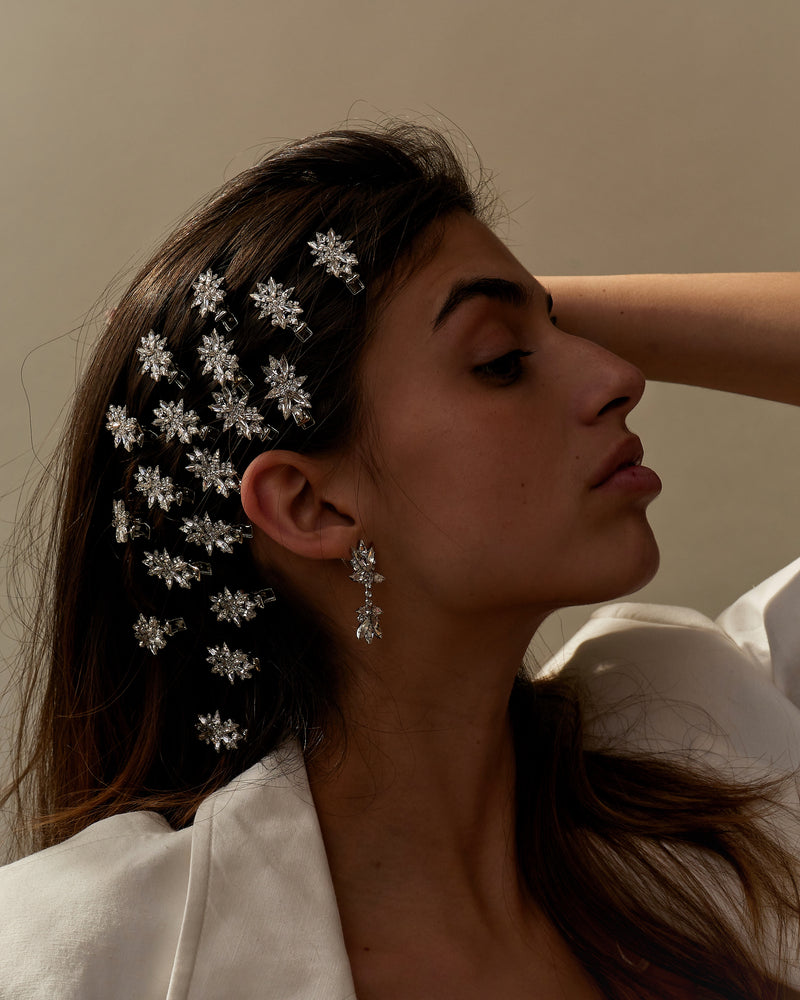 Martha Crystal Clip Set of Three