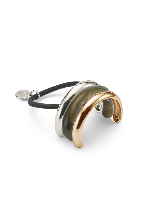 Anya Mixed Metal Marble Pony Cuff