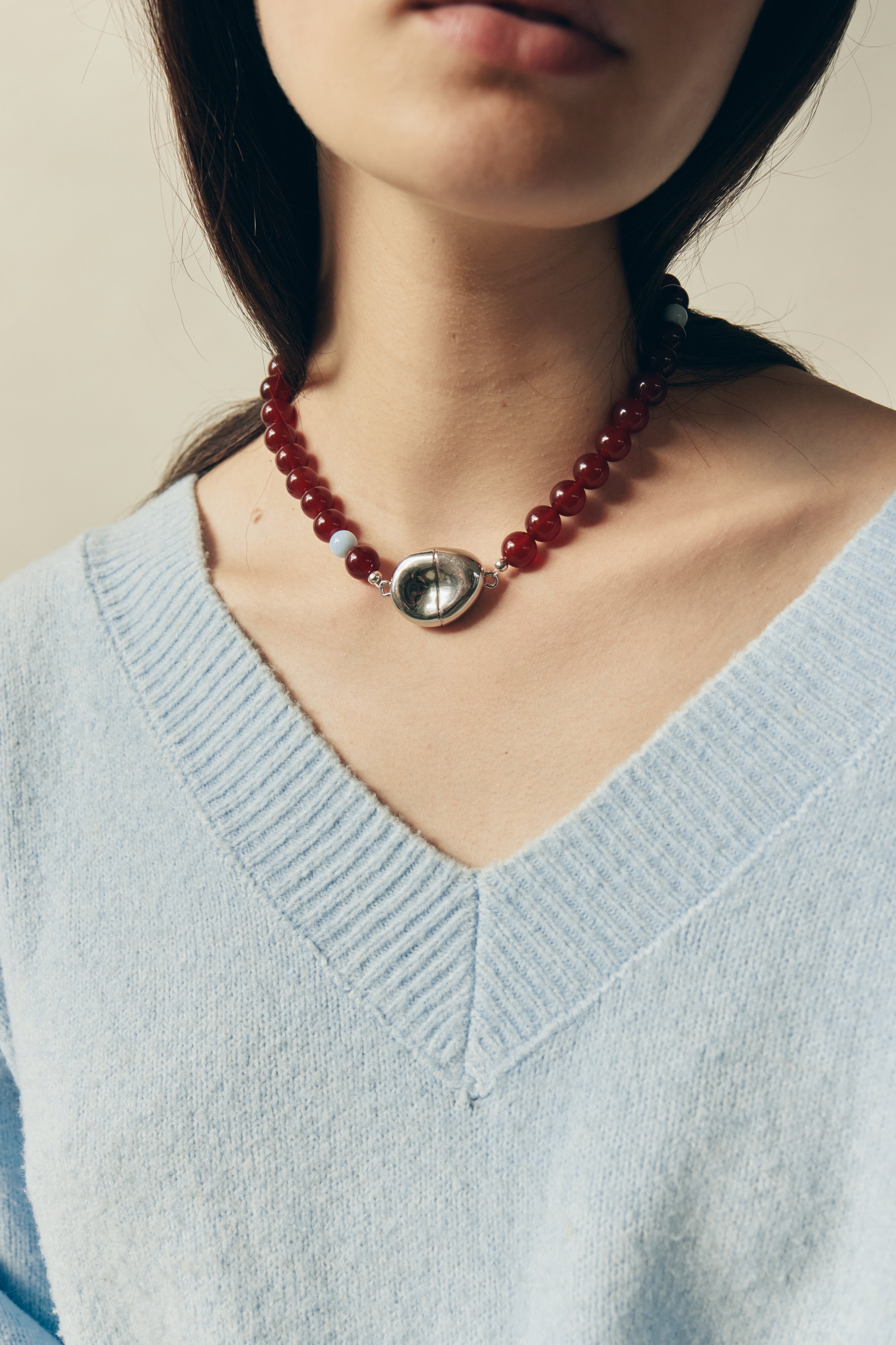 Zoe Carnelian Stone Necklace