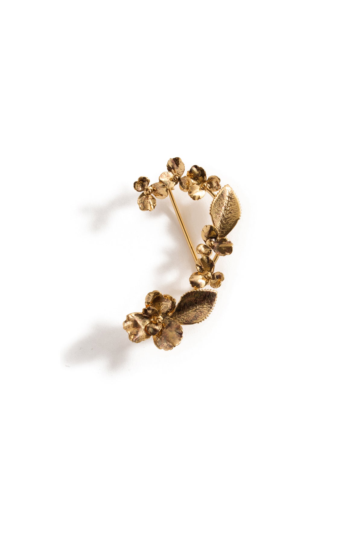 Iris Floral Ear Cuff