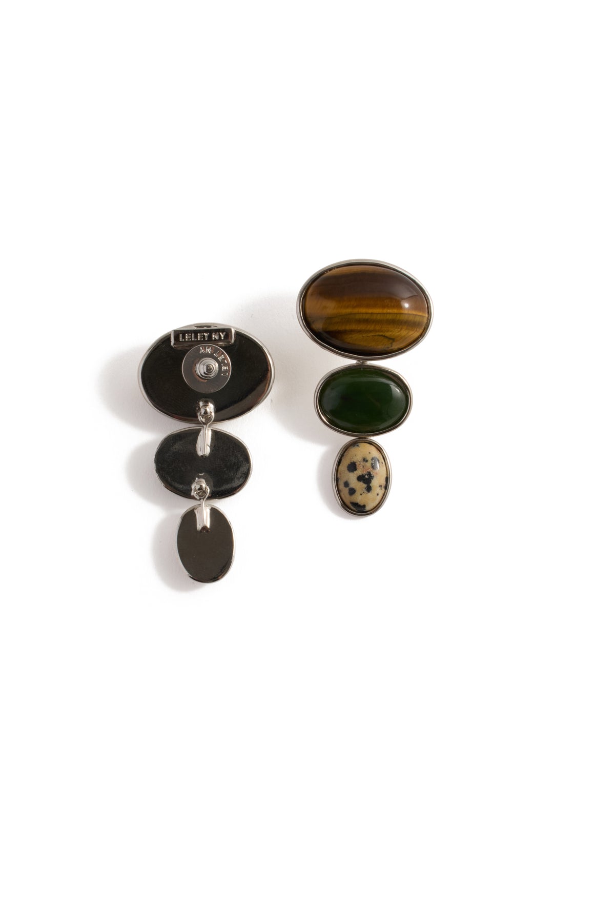 Oversized Vega Stone Linear Earrings