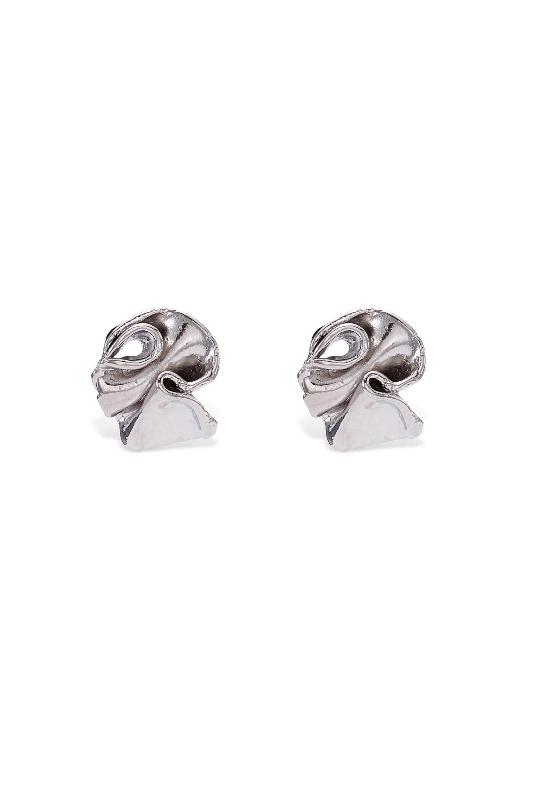 Ruffle Stud Earrings