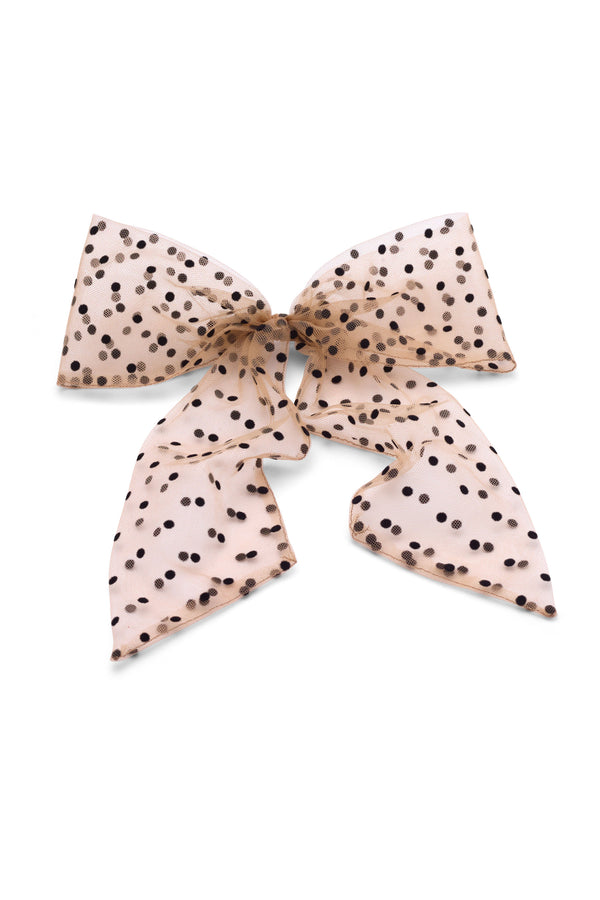 Juliette Polka Dot Silk Tulle Bow