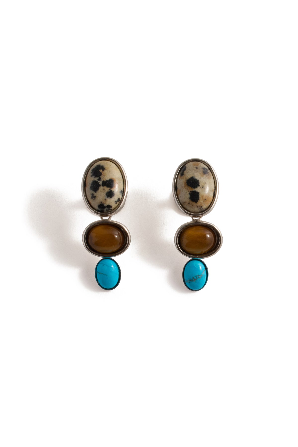 Petite Vega Stone Linear Earrings