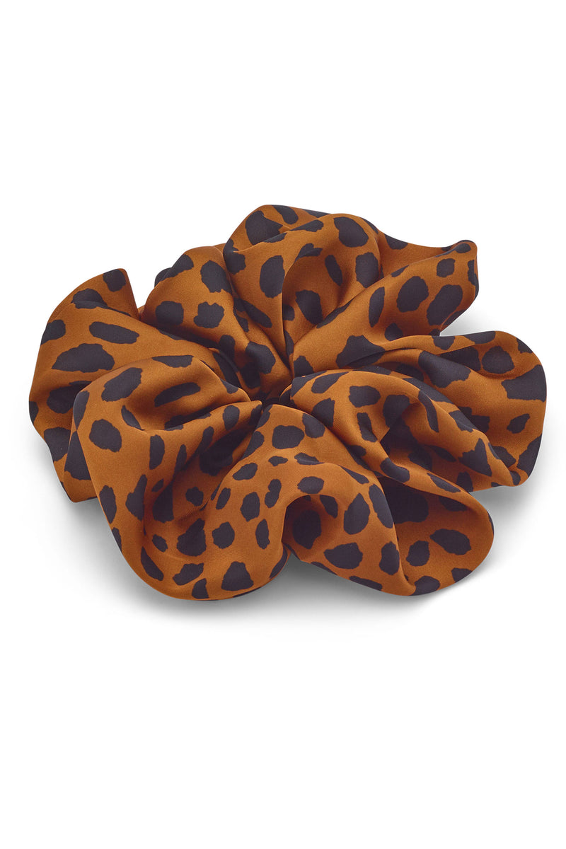 Greer Leopard Silk Scrunchie