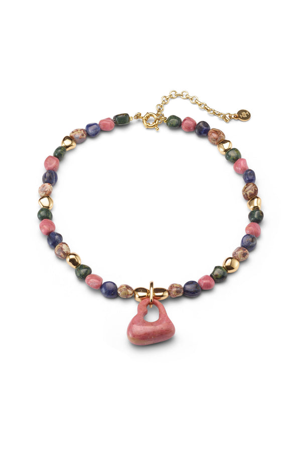 Mara Stone Heart Necklace