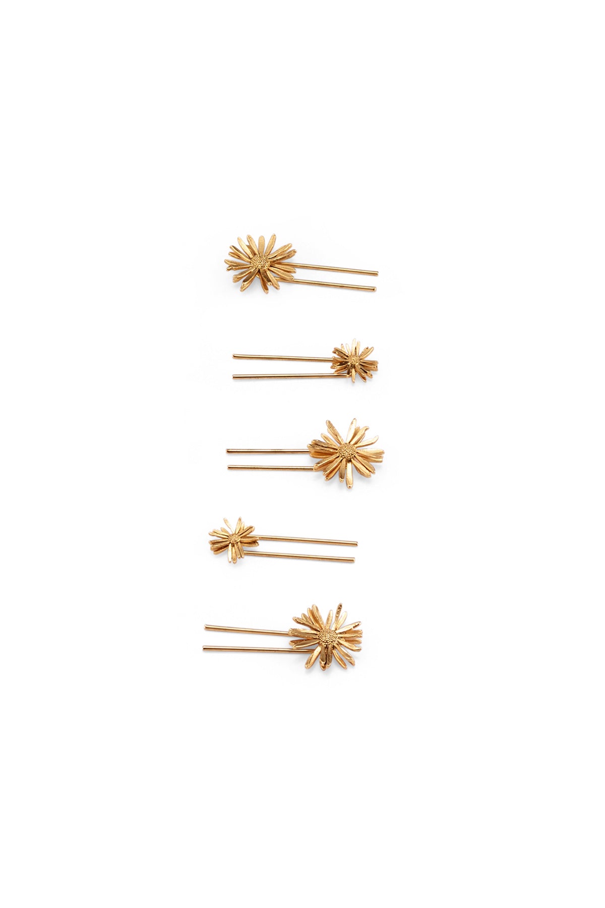 Glossy Daisy U Pin Set of 5