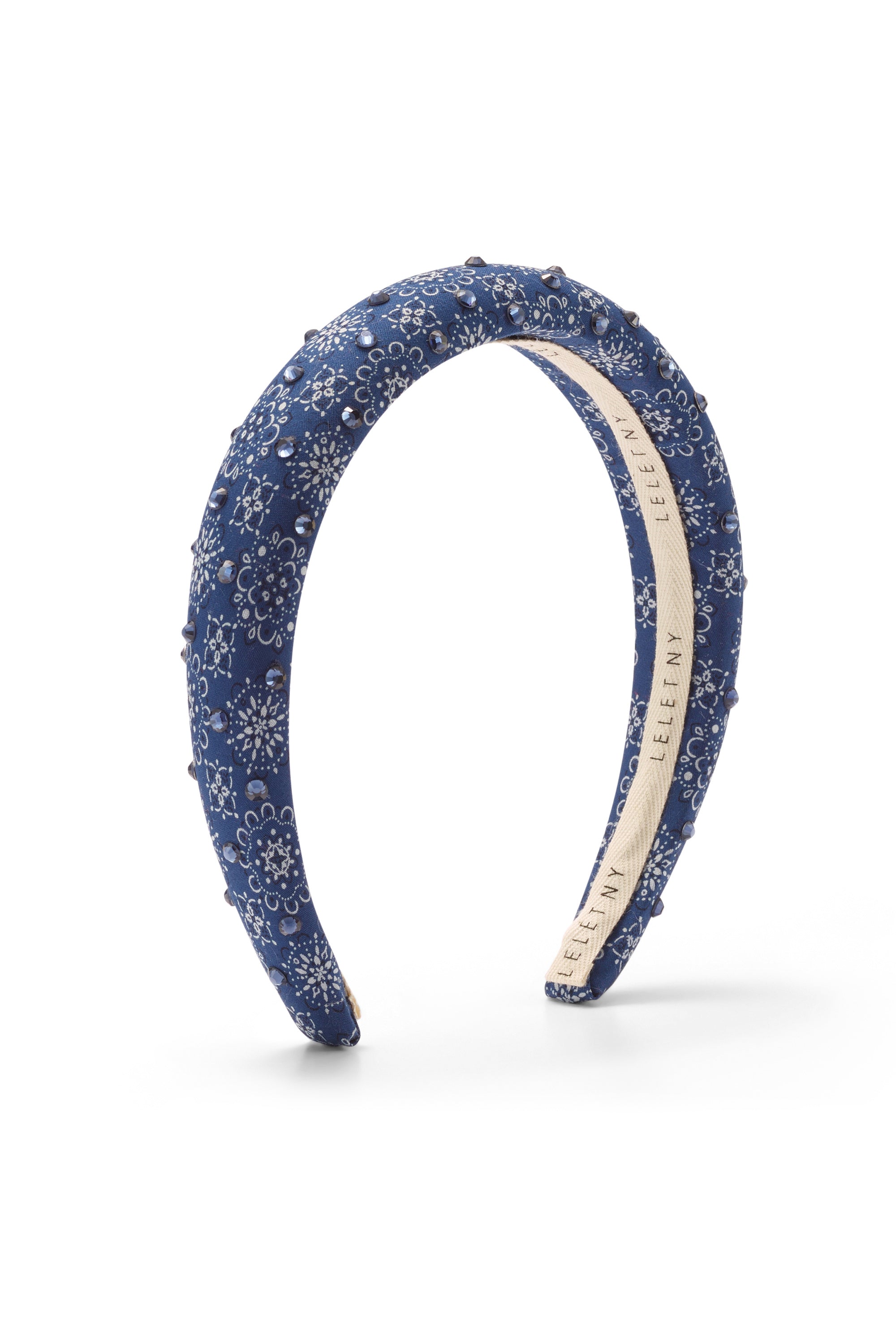 Paisley Crystal Padded Headband