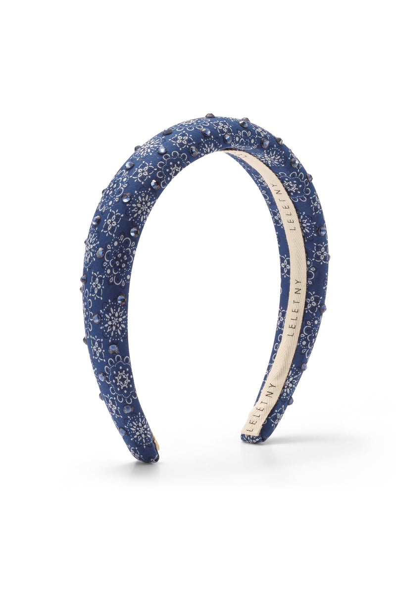 Paisley Crystal Padded Headband