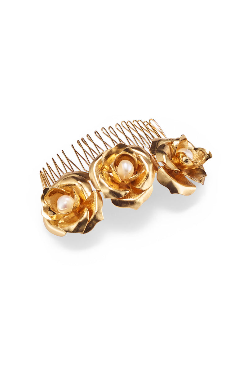 Ivy Multifloral Pearl Comb