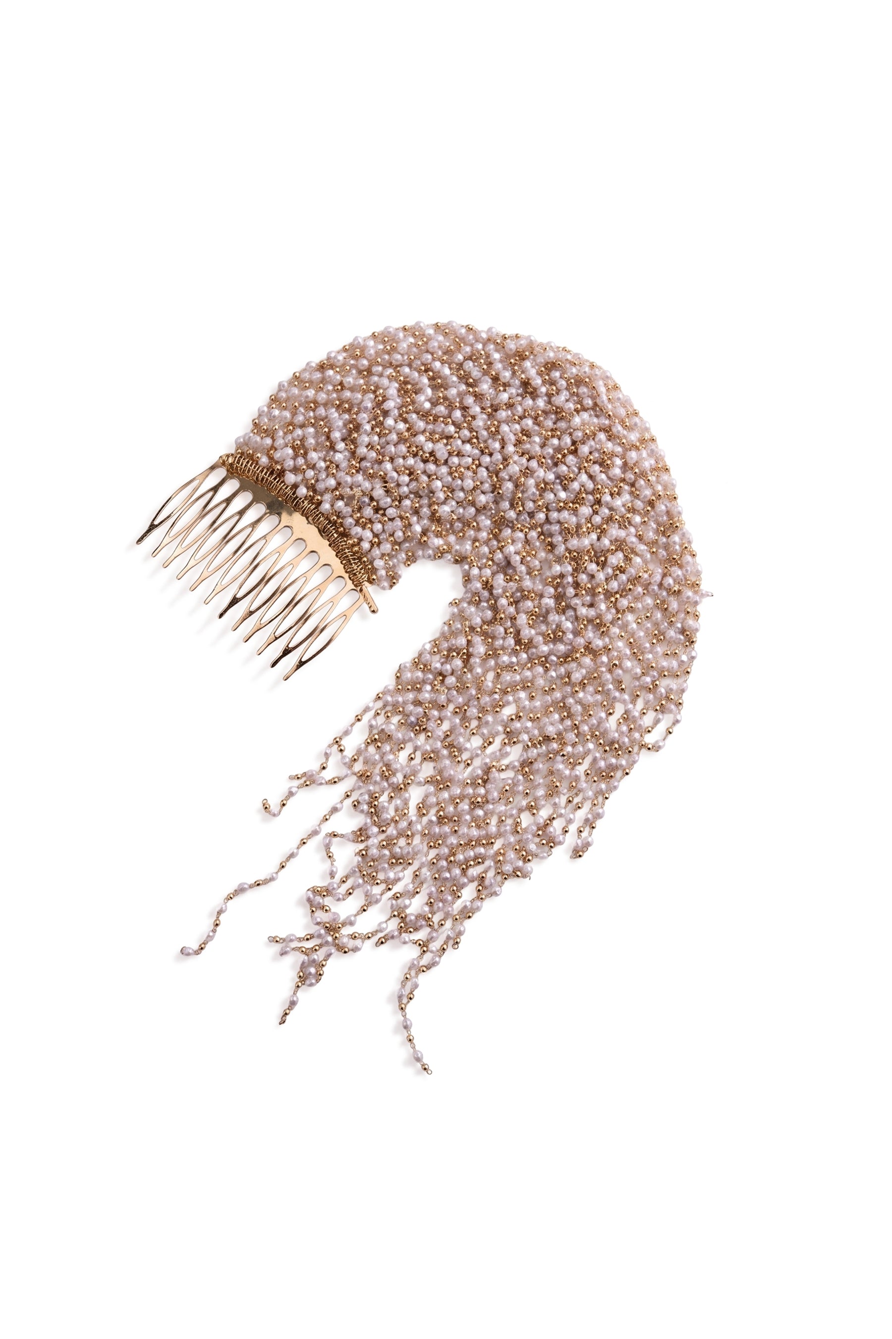 Gia Pearl and Chain Comb