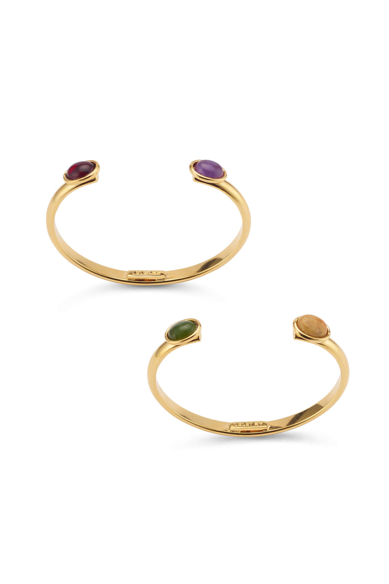 Frankie Stone Cuff Set of 2