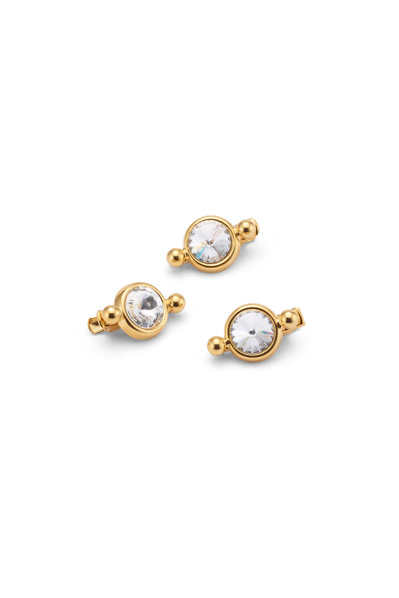 Clare Crystal Clip Set of 3