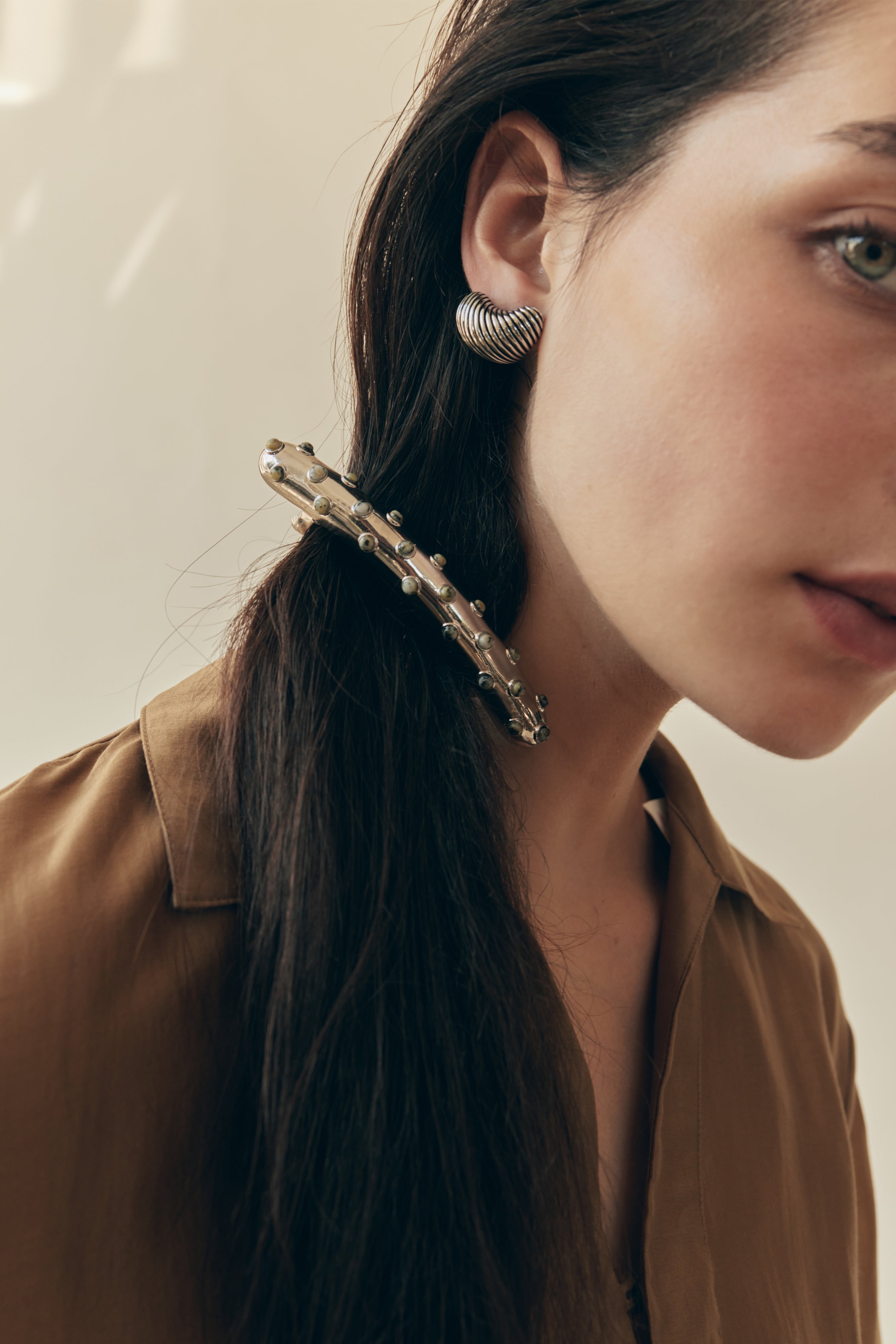 Siena Stone Barrette