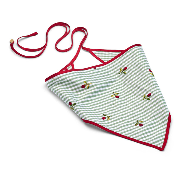 Floral Gingham Bandana
