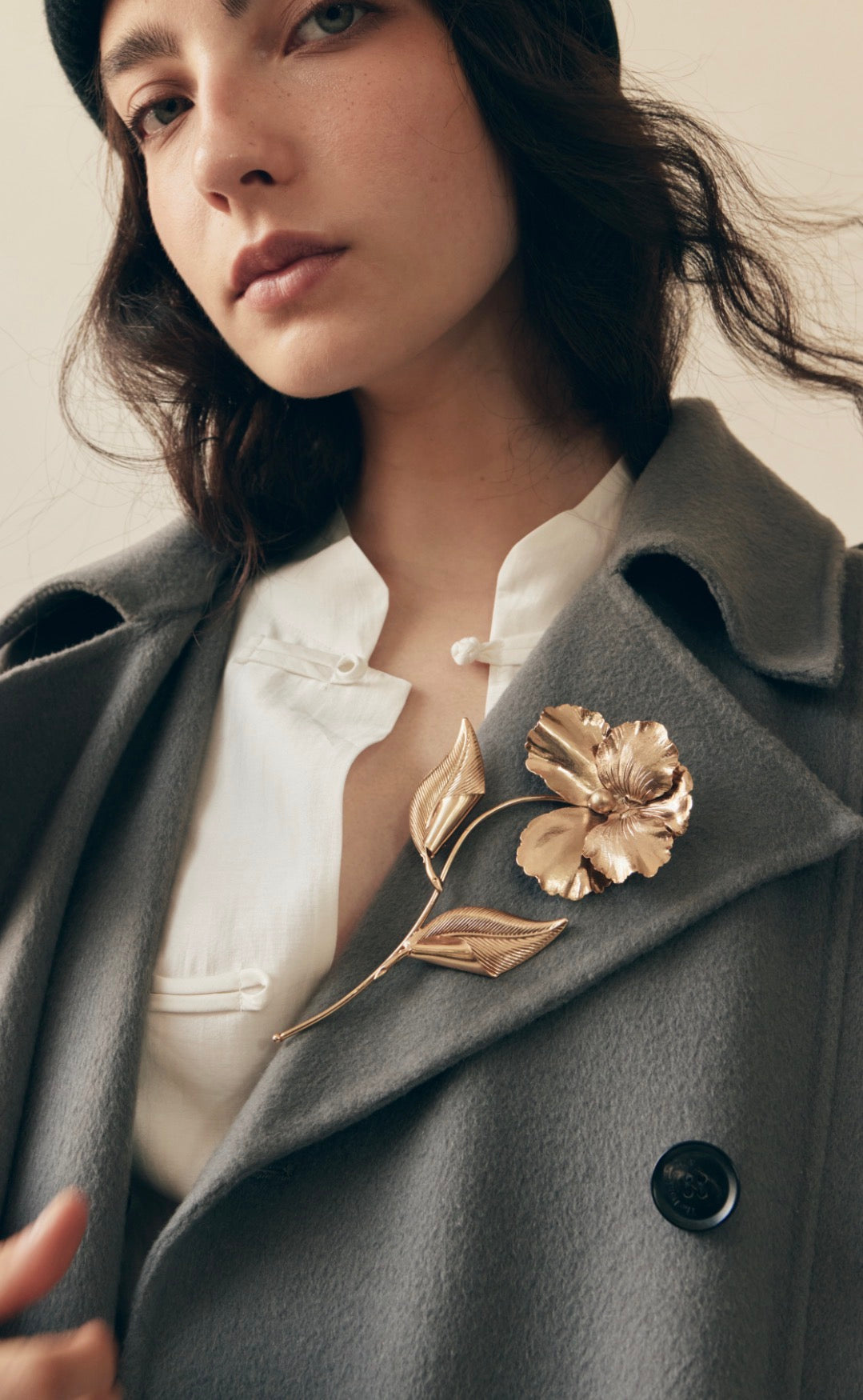 Iris Floral Brooch