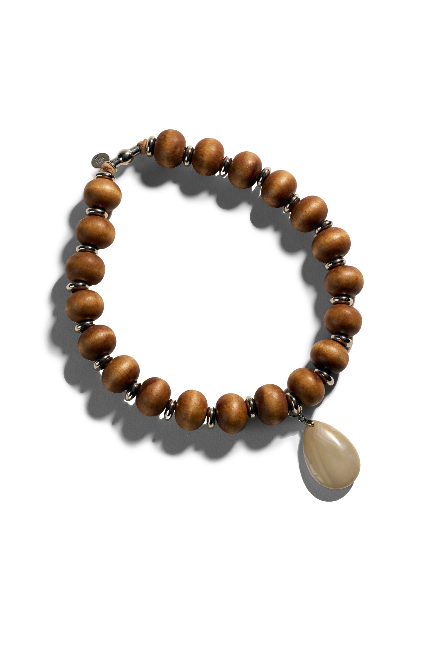 Chloe Wood Beaded Necklace