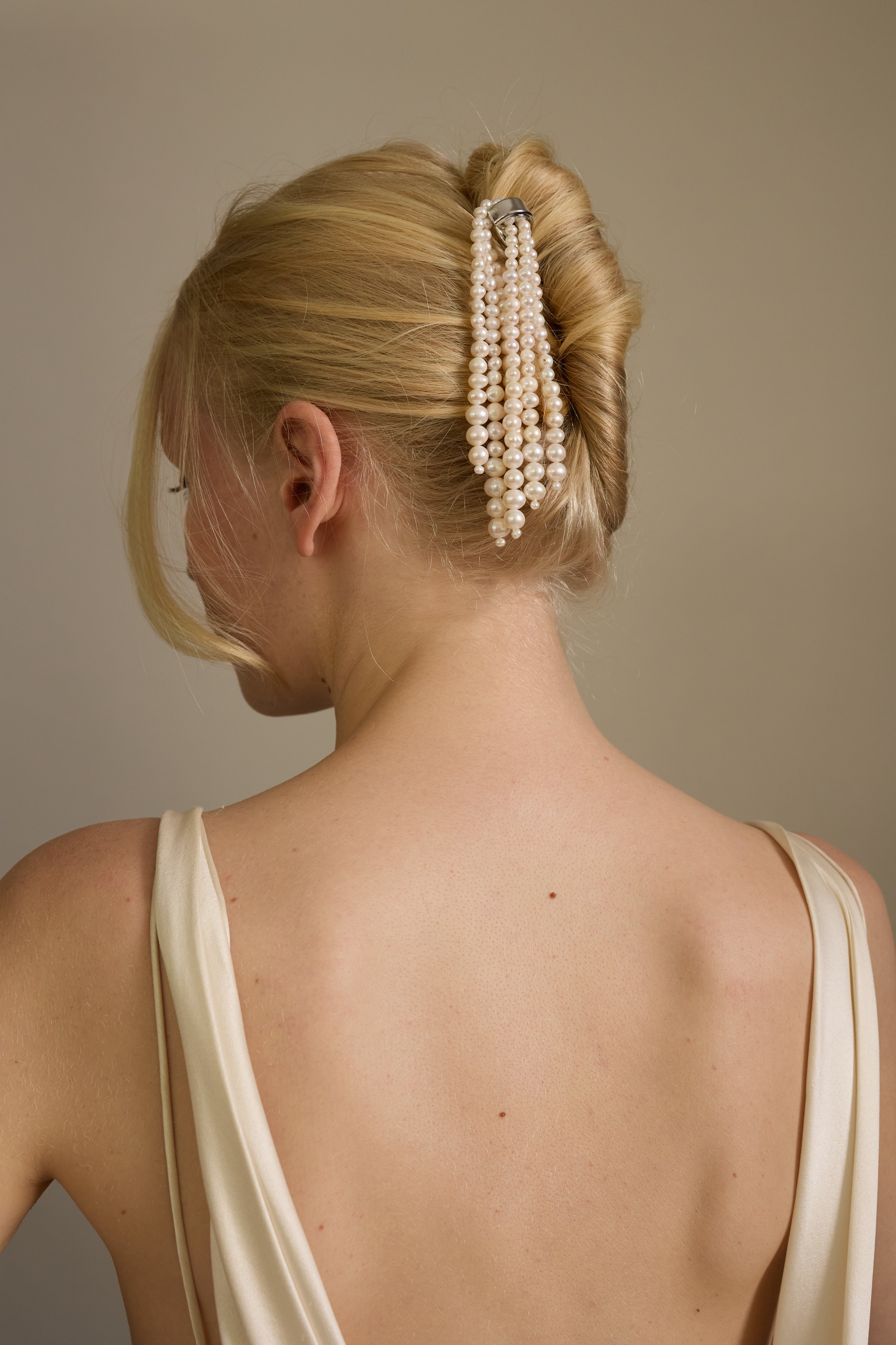 Broadway Freshwater Pearl Tassel French Pin