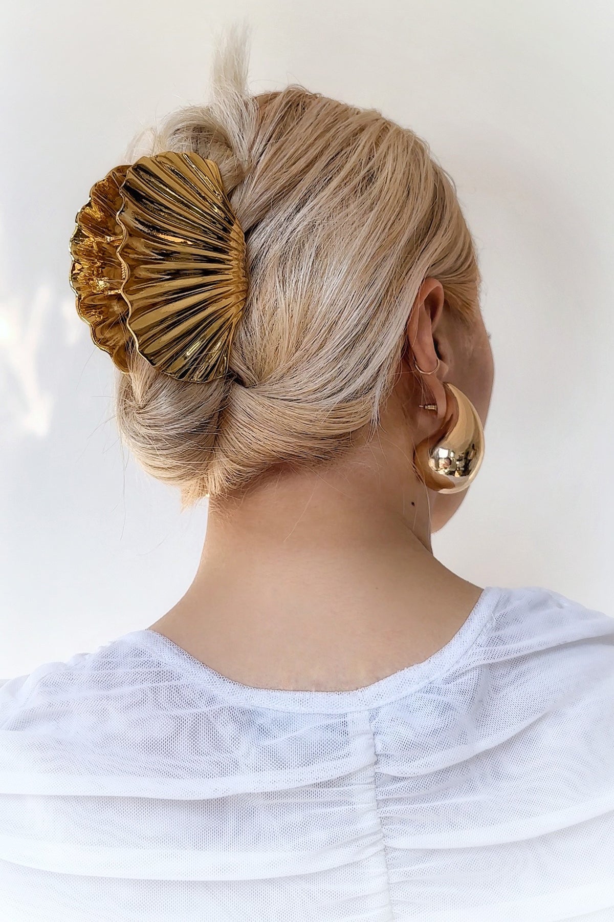 送料関税込【LELET NY】シェルのミニメタルクロークリップ Glossy Shell Metal Claw Clip | LELET NY