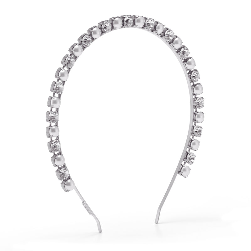 Pearl and Crystal Simple Headband