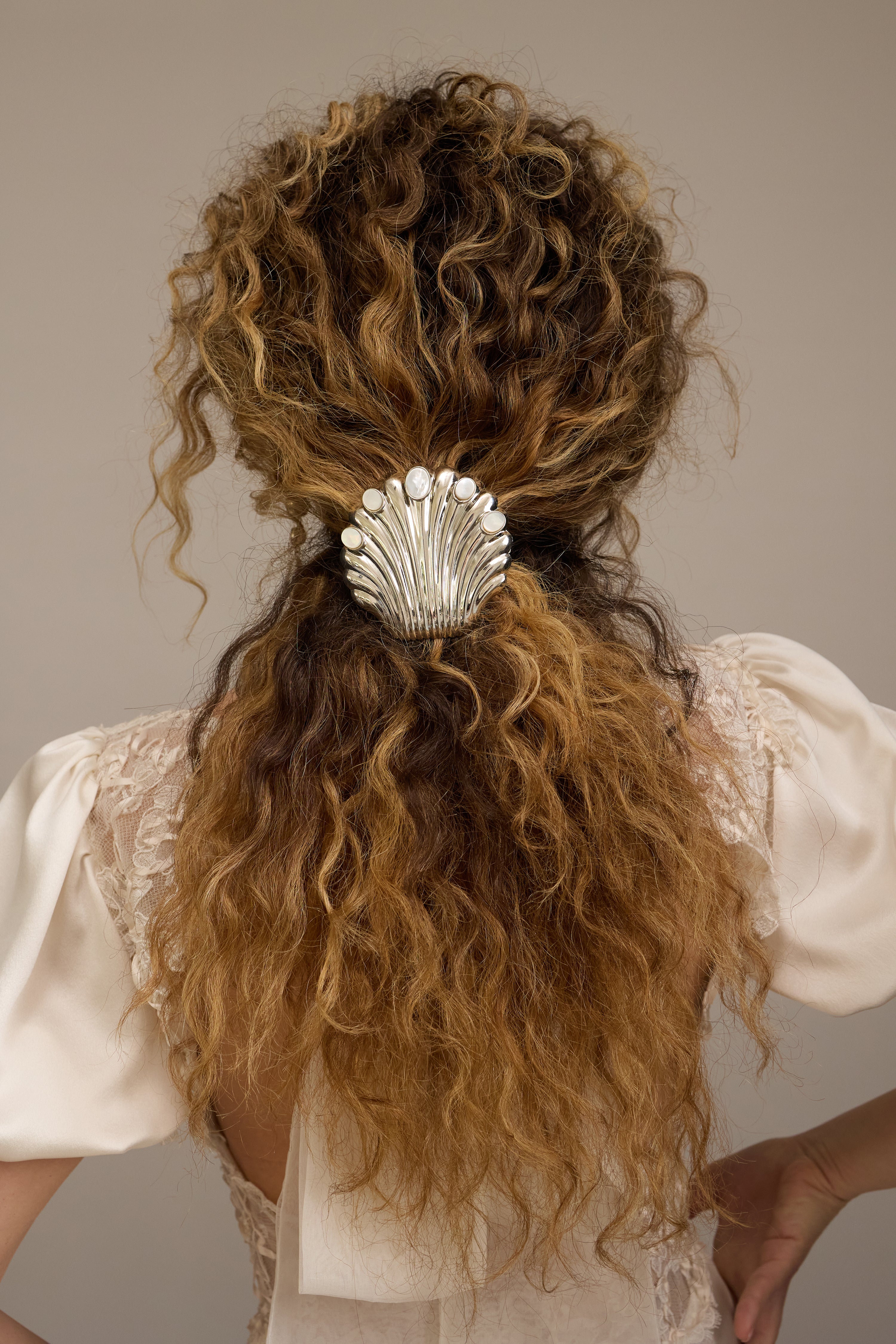 Nellie Mother of Pearl Shell Barrette