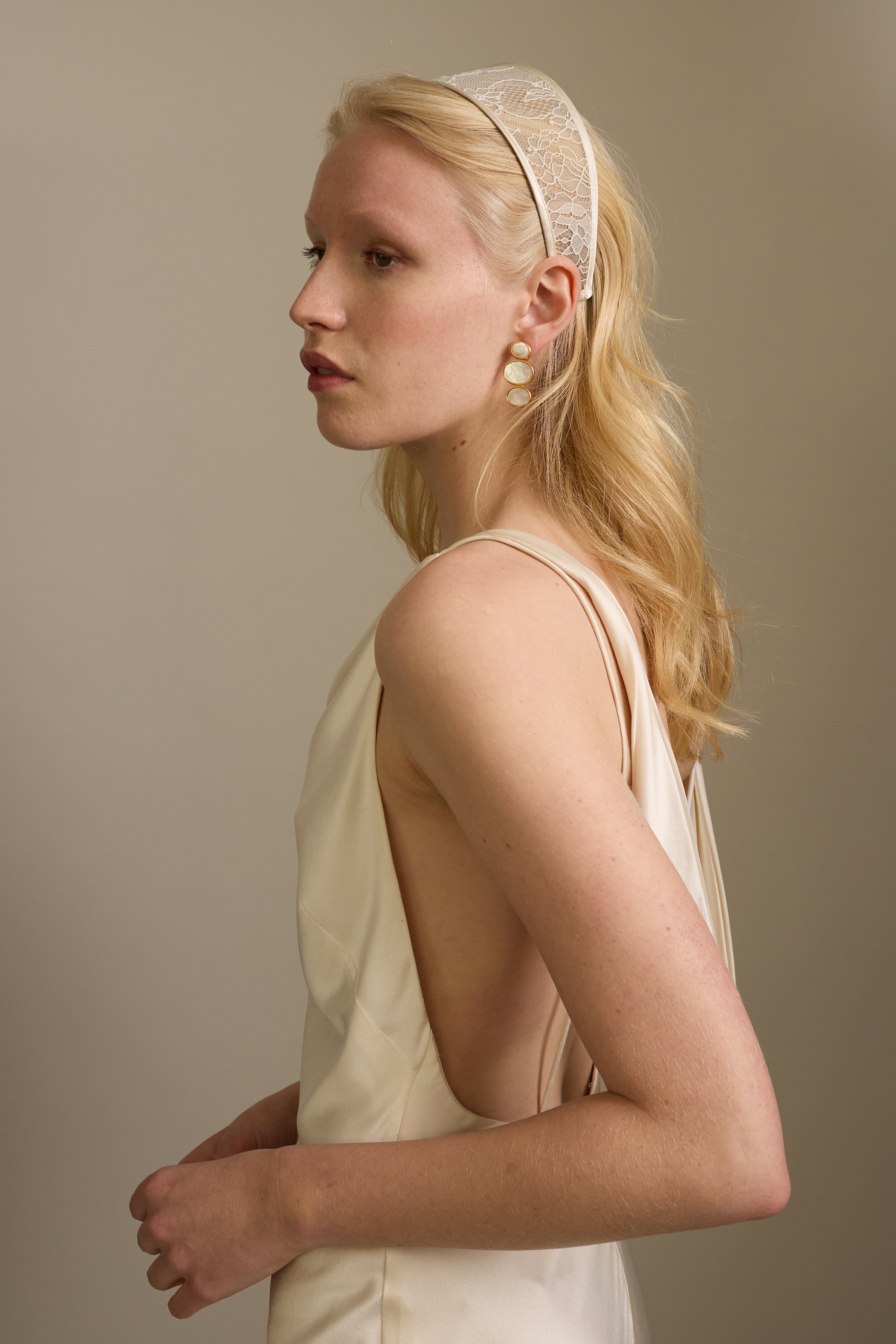 Giselle Lace Wide Headband | LELET NY