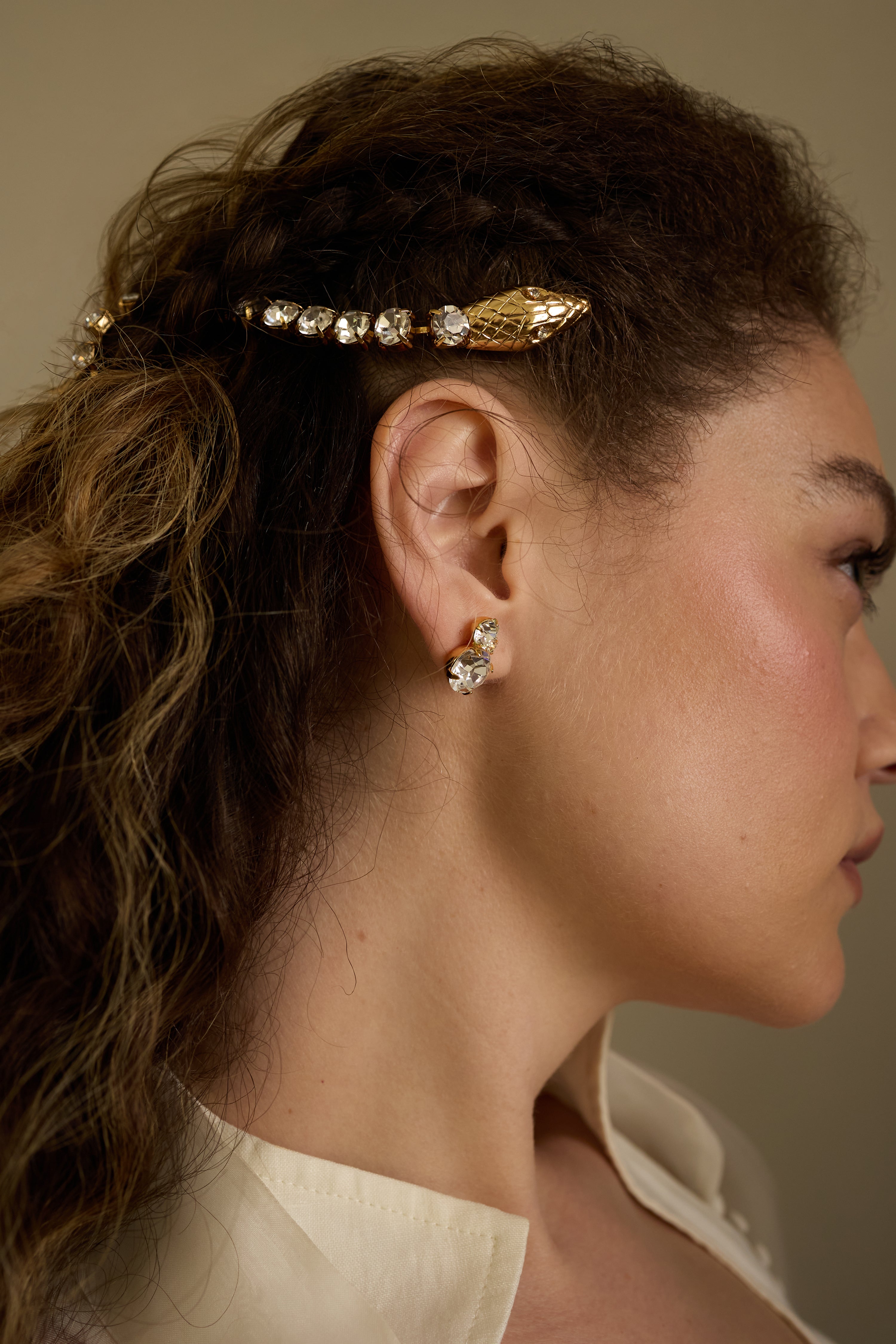 Serpent Crystal Spine Clip | LELET NY