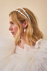 Aria Pearl Double Strand Headband