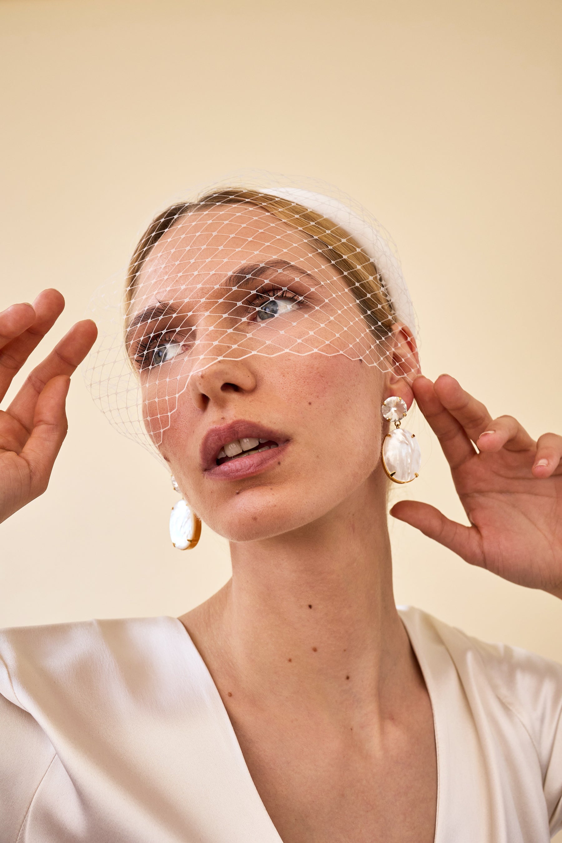 Robyn Blusher Veil Headband | LELET NY