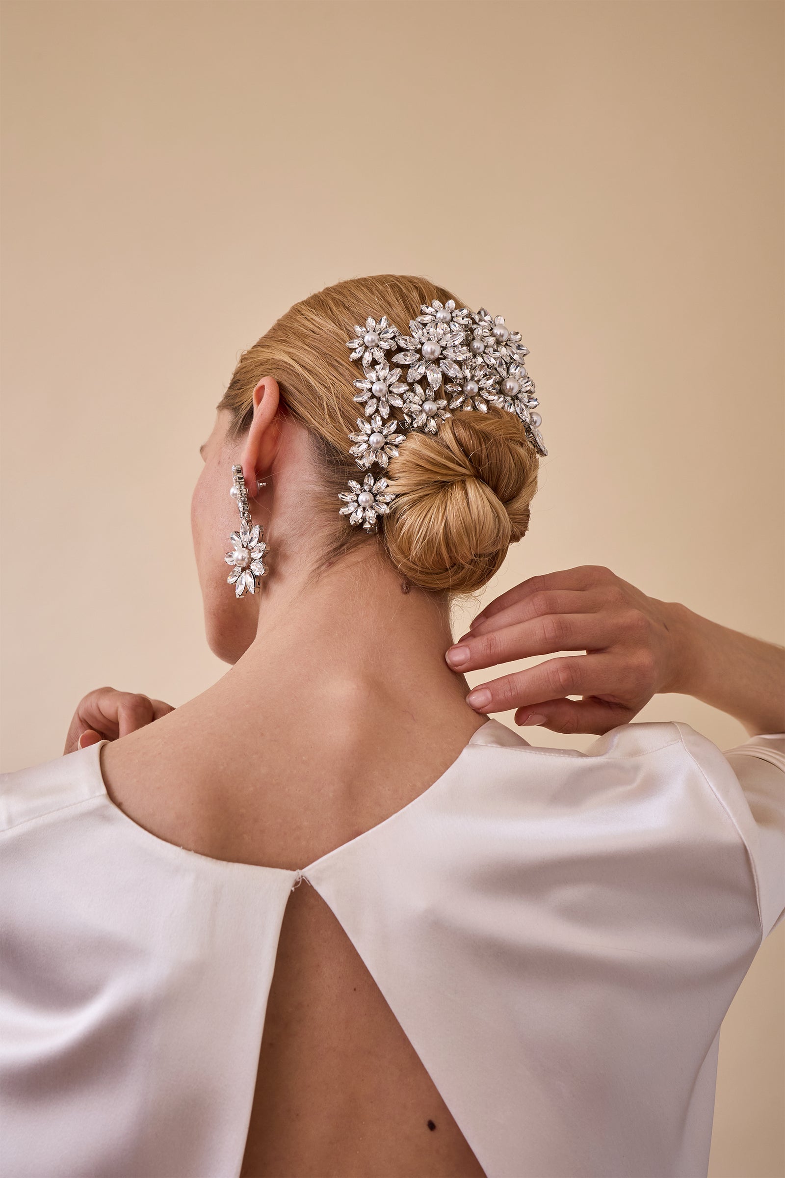 Complex Biz - LELET NY イニシャルスワロフスキーヘアピン Mの